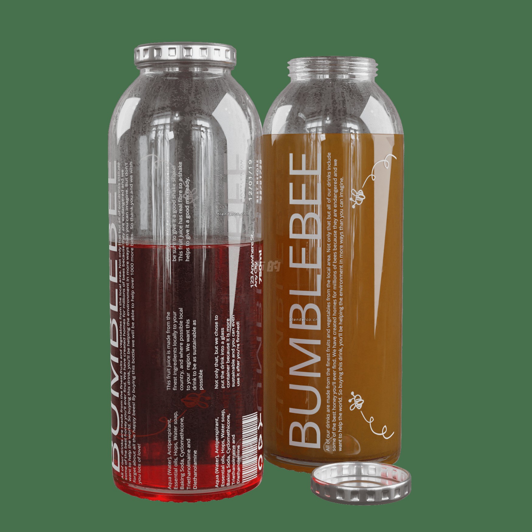 blender水果罐头模型_blender布的28
