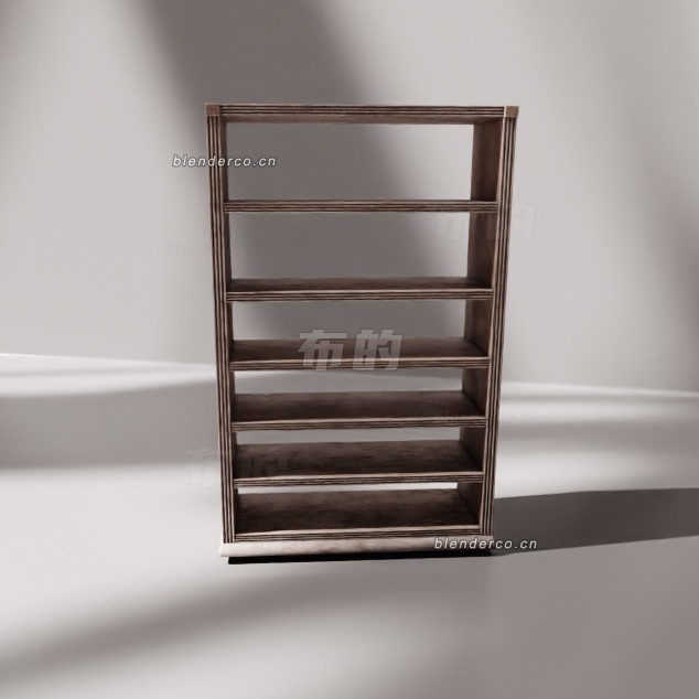 blender木制书架模型_blender布的230
