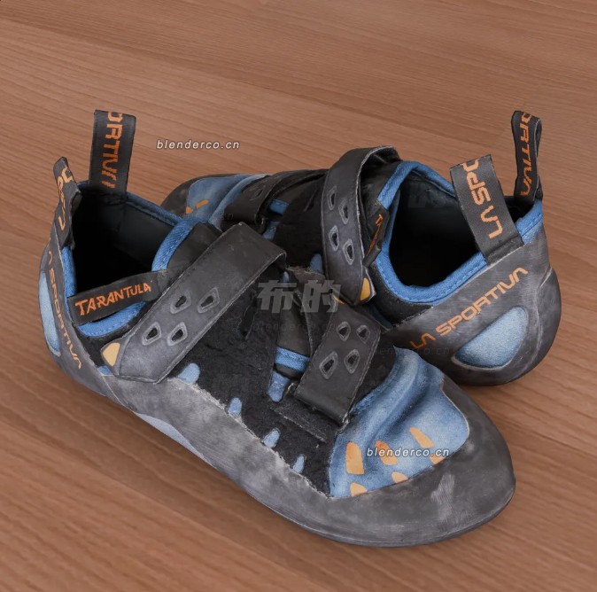 blender运动攀岩鞋模型_blender布的172