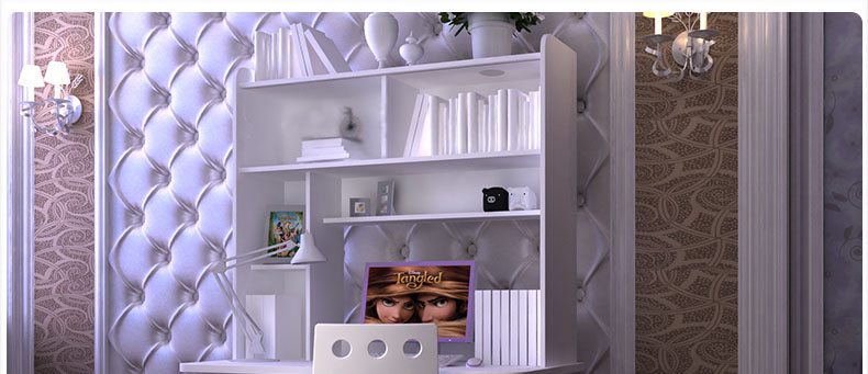 Giá sách đa chức năng đơn giản Máy tính để bàn đơn giản giá máy tính để bàn giá sách bàn sách đại học - Kệ giá sách gỗ