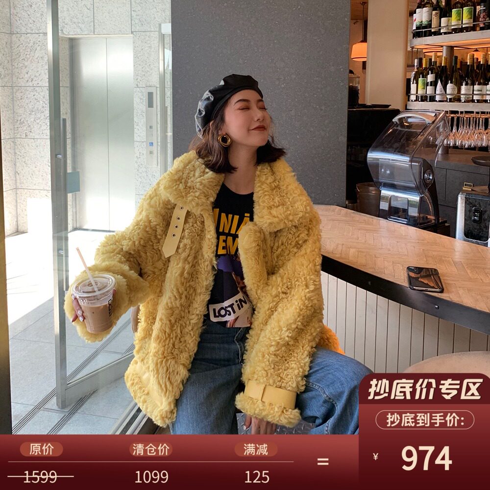 COCO LIMITED "quality control" classic locomotive imported bazaar fur one fur coat female