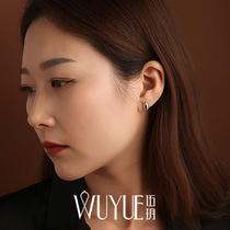 Temperament earrings water drop stud earrings female 925 sterling silver advanced sense special design sense niche small exquisite simple ins