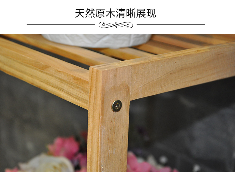 Kệ hoa gỗ đặc nhiều tầng trong nhà ban công đặc biệt màu xanh lá cây phòng khách hoa đơn giản châu Âu chậu hoa giá đỡ hoa đứng - Kệ kệ inox 3 tầng