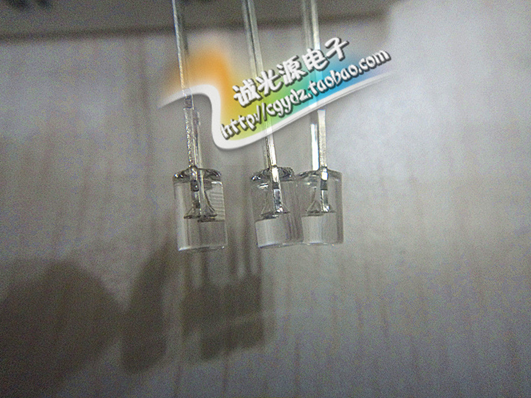 3MM flat head no sides white hair blue F3 flat head blue ledLED light pearl super bright astigmatism long foot cylindrical