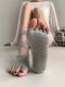 New Cotton Yoga Socks with Particle Soles, Five-Toe Socks, Open-Toe and Open-Back Dance Socks, Lace-Up Non-Slip Yoga Socks