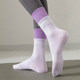 Fake Two-Pair Yoga Socks, Autumn and Winter Cotton Non-Slip Fitness Socks, Paired with Shark Pants, Sports Women's Mid-Calf Floor Pilates Socks