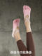 Five-Finger Yoga Socks, Summer Breathable, Professional Non-Slip, Thin Five-Toe Pilates Socks for Women, Short Style, Indoor Sports Special