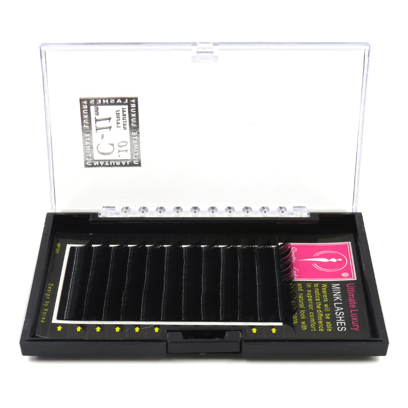 Hàn Quốc Moon Shadow Beauty Silk Protein Lông mi Ghép lông mi Đơn gốc Trồng lông mi giả Siêu dày mềm mại tự nhiên - Lông mi giả keo dán mi giả