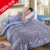 Floral một mảnh bông chăn 1.8m tăng 220x240 đôi giường 200X230 tím bông chăn - Quilt Covers