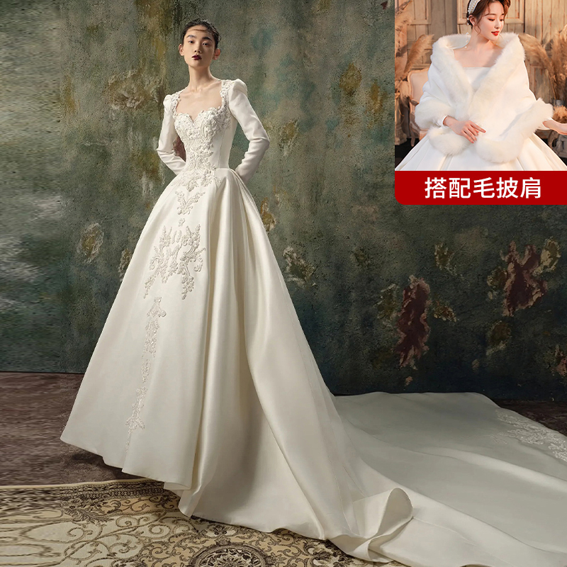  L+Ivory white (tail)+hair shawl   + $45.56 