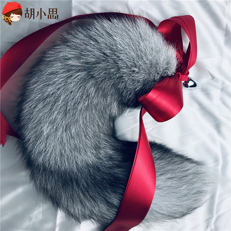Cat and dog tail female fox tail novice small anal plug inserted anal sm flirting sex toys super long rabbit