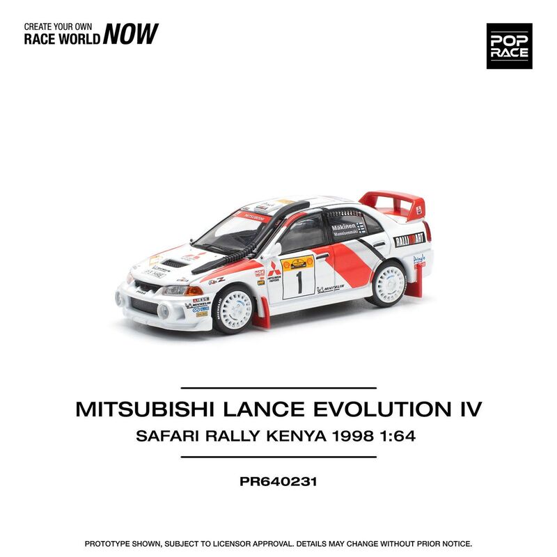 Poprace Alloy 164 Rally Car Model Lancer Evo Iv No. 1 Suitable for Mitsubishi Poprace Alloy 164 Rally Car Model Lancer Evo Iv No. 1 Suitable for Mitsubishi
