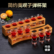 Glass white wine cup Wonton cup Bullet cup Thick bottom cup B52 Bomber Rainbow Cocktail glass Spirits glass set