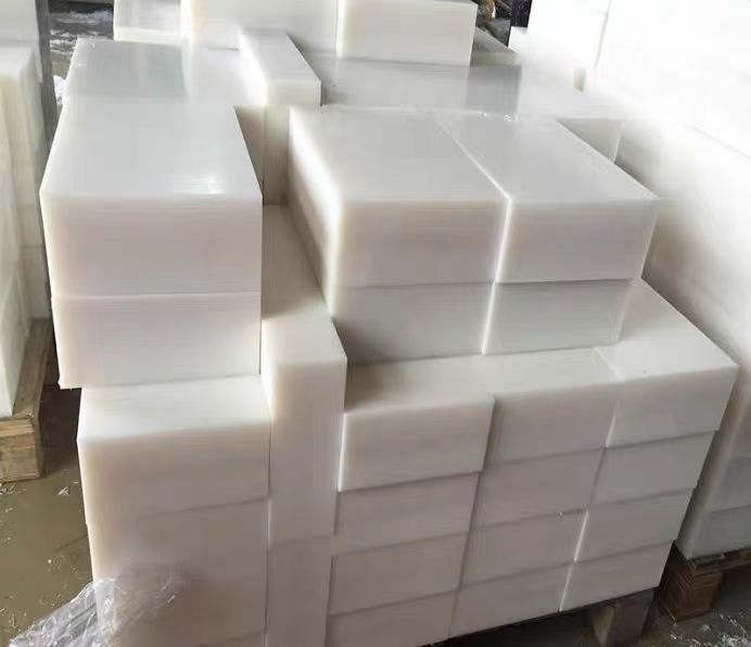 White Wear-Resistant Pa66 Nylon Plate with Toughness, Solid Plastic Strip, Processed Nylon Block Slider, High Hardness Square Strip