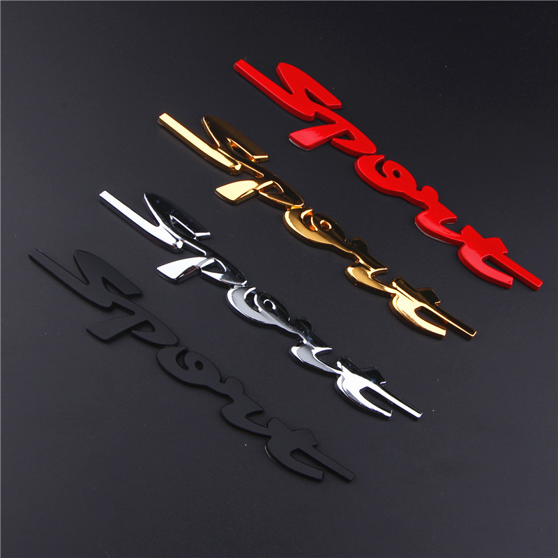 Car personality modification sports sports metal English car stickers body scratch stickers decorative stickers three-dimensional stickers