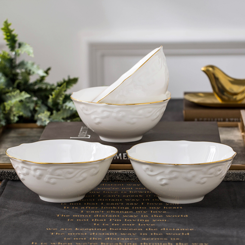 Jingdezhen ceramic tableware to use suit European up phnom penh household ceramics creative rainbow such as bowl beef rainbow such use