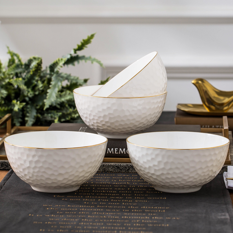Jingdezhen ceramic tableware to use suit European up phnom penh household ceramics creative rainbow such as bowl beef rainbow such use