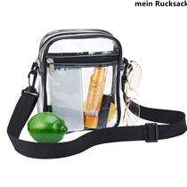 Transparent jelly bag female PVC large capacity mobile phone waterproof bag shoulder ins makeup storage Net red vertical shoulder bag