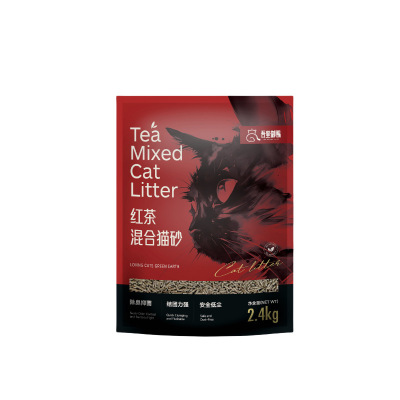 吾皇御赐茶叶纯豆腐猫砂猫沙强力除臭防臭无尘不沾底植物混合猫砂