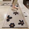 Kitchen home floor mats, water-proof and oil-proof diatom mud carpets, long mats, door mats, anti-slip door mats for foot rubbing