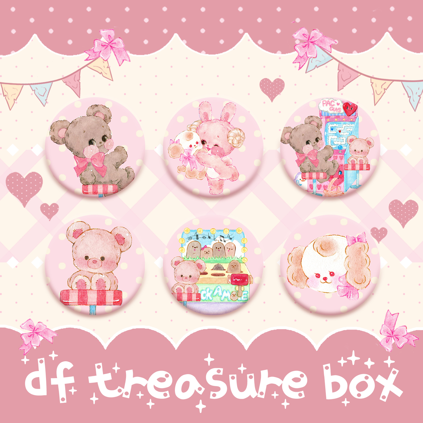 Yu Tai Fu Zhaohe and cute rabbit XiaoXiong Original Design Guilty, Chirpy Brooch Badger Badge Pain Package Decoration Bag Hung