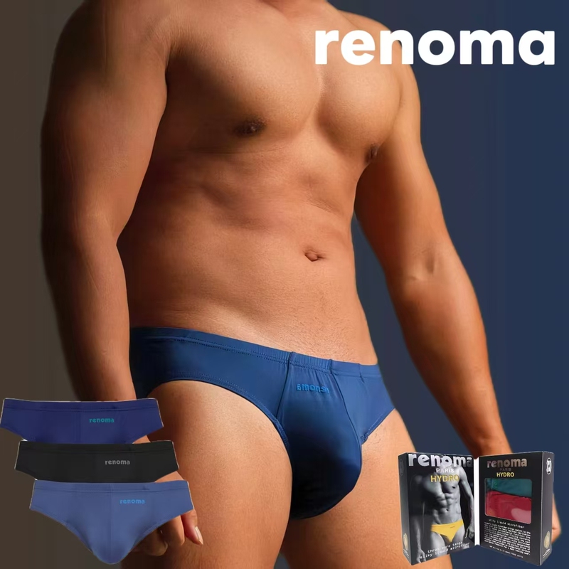 Renoma2026 Low-Waist Ice Silk Quick-Drying Men's Underwear with Large Pouch U-Convex Men's Bikini Slim-Fit Men's Sports Underwear Renoma2026 Low-Waist Ice Silk Quick-Drying Men's Underwear with Large Pouch U-Convex Men's Bikini Slim-Fit Men's Sports Underwear