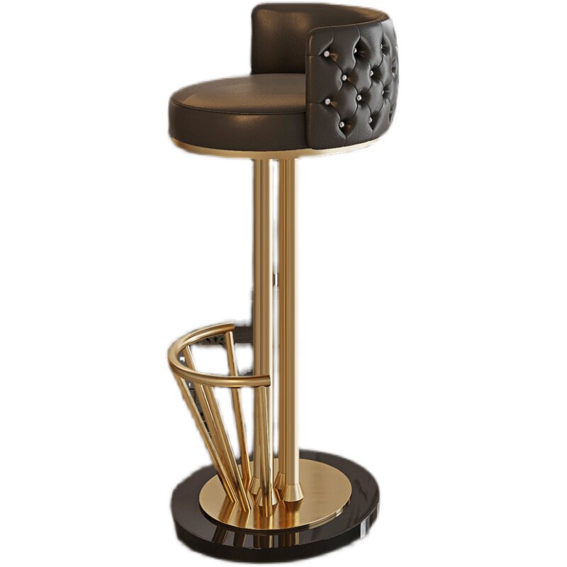 [USD 495.98] high chair light luxury bar deck chair lift bar stool