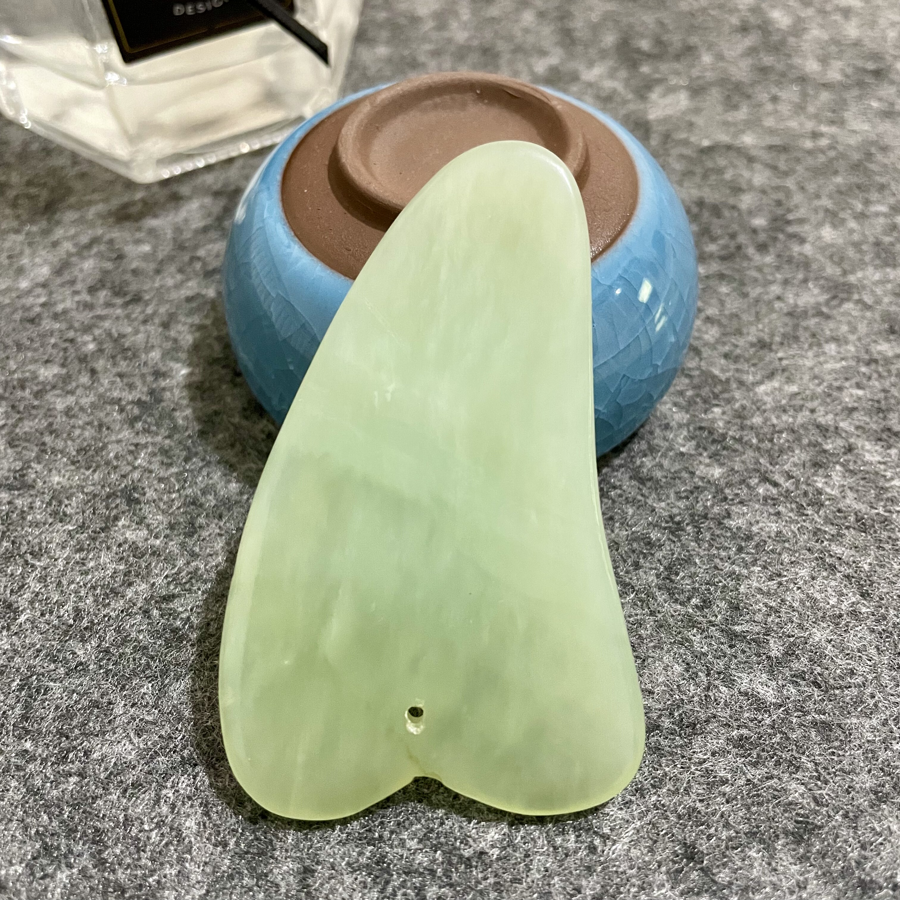 天然玉石板刮痧脸部面部牛角拨筋棒全身眼部刮脸加厚美容按摩玉板