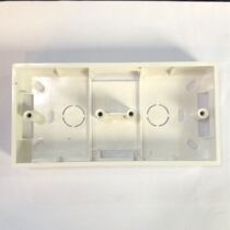 Surface mounted PVC junction box Double cassette dark wire base Switch box socket Universal 86 double bottom box bottom