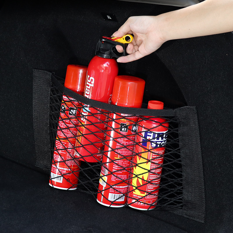Car on-board trunk storage Divine Instrumental Magic Patch Net Pocket storage bag Belongings Fixing Frame In-car Accessories