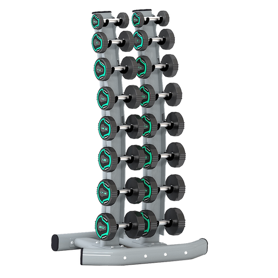 5kg high-end fixed solid iron rubber-coated dumbbell