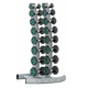 5kg high-end fixed solid iron rubber-coated dumbbell