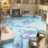 Бассейн, головоломка, синяя уличная нескользящая мозаика, дельфин