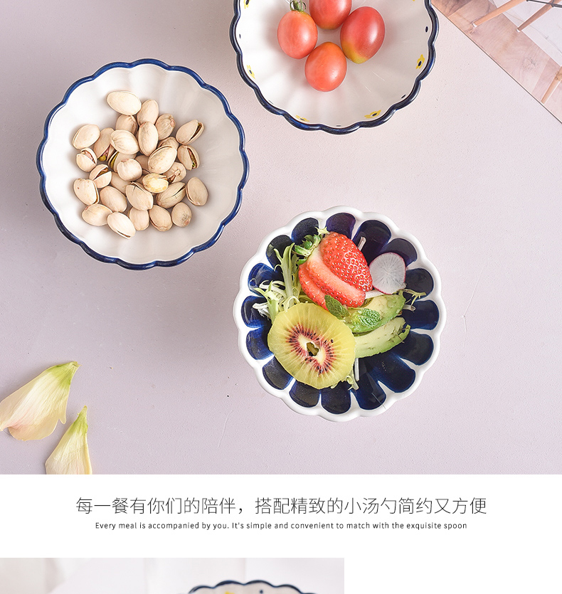 Ceramic tableware creative high ice cream cup ice cream dessert bowl of fruit salad bowls Nordic hand - made small bowl