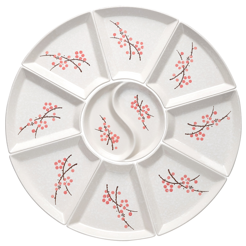 Ceramic platter family dinner plate suit dish dish household reunions seafood dish fruit platter combination plate