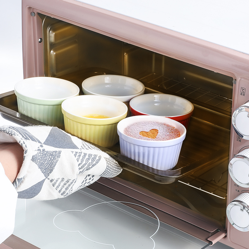 To offer them the oven ceramic lovely steamed pudding cup cake baking mold creative dessert bowl bowl shu she grilled dishes