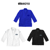 Spot MOYA basic Jiu-Jitsu Brésilien noir et blanc bleu conforme à la norme IBJJF SF