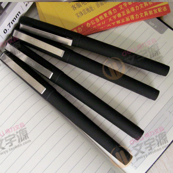 12 strong neutral pen S35 black 0 7 bullet head frosted shell metal pen clamp signed pen for the core S761