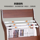 Газетные полки книга полка деревянная полка полка посадка газета Standy Magazine Shelf Propaganda Set Display Rack