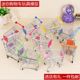 Creative children's mini simulation supermarket shopping cart small trolley play house model toy storage cart