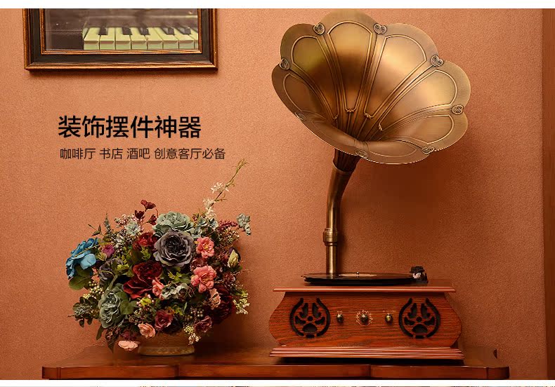 đầu đĩa than crosley	 [Vannies] máy ghi âm vinyl ghi âm cổ điển trang trí nhà sáng tạo quà tặng F1877-9 loa lớn đầu đĩa than denon dp 3000