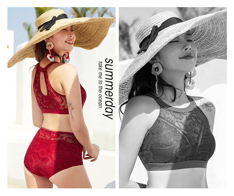 Áo tắm Trumpet Dịch vụ Spa dành cho nữ Bảo tồn Slim Bao bụng Bụng Ngày lễ Xiêm Mới Sexy Ren Nhỏ Ngực Áo tắm Thu thập - Bộ đồ bơi One Piece áo tắm liền thân