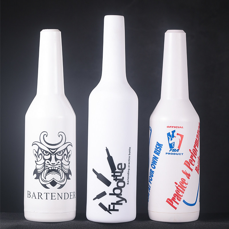Bar soul bartender professional fancy bartender practice bottle throwing bottle plastic wine bottle performance bottle fall-resistant practice bottle