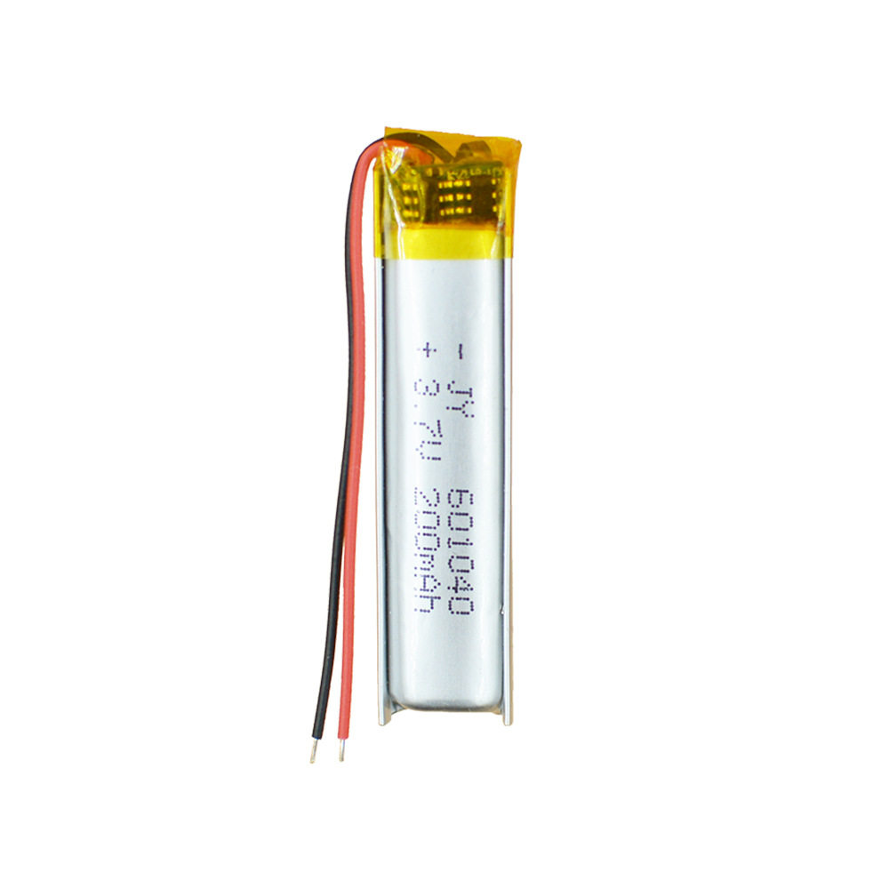 601040聚合物锂电池200mAh3.7V锂电池蓝牙产品微型仪器等产品电池