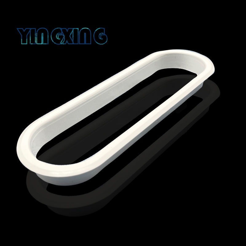 ABS Plastic White Desk Face Threading Hole Rectangular Oval Vent Cross Wire Box Home Innate Decorative Lid