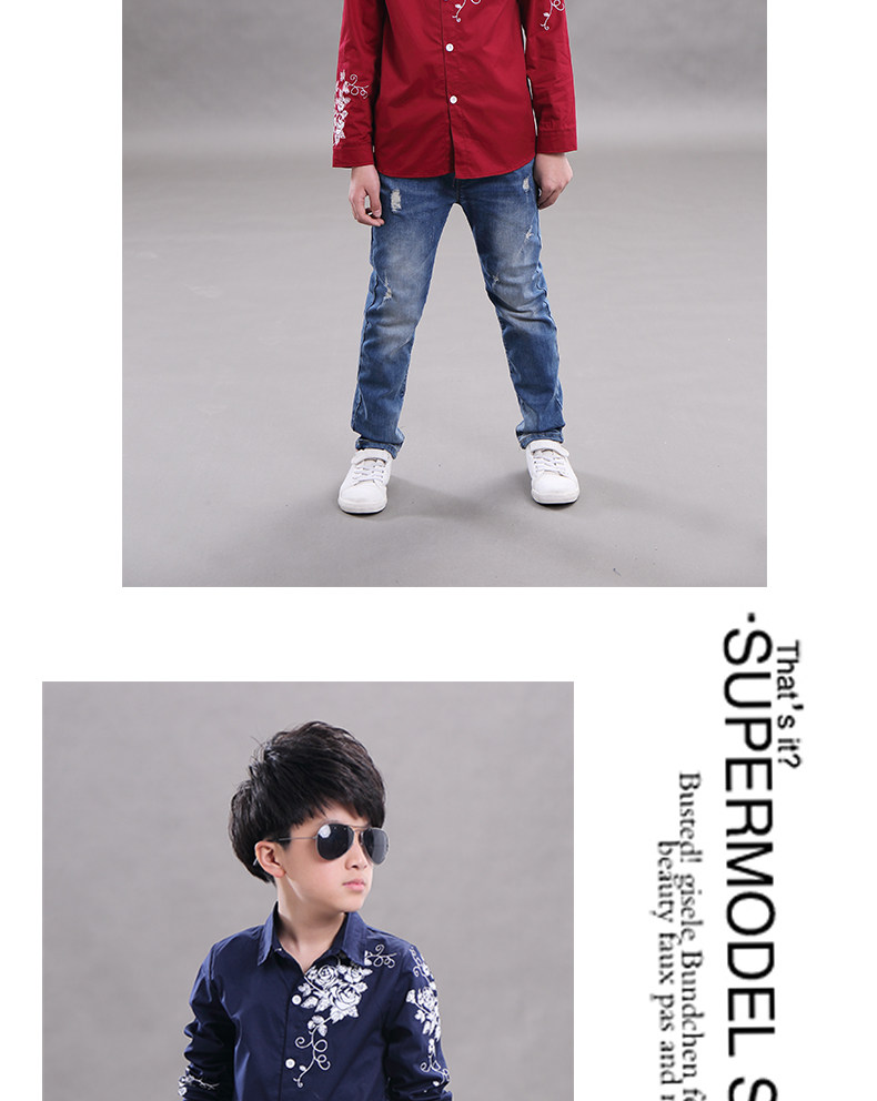 Chemise garcon à manche longue - Ref 2073744 Image 17