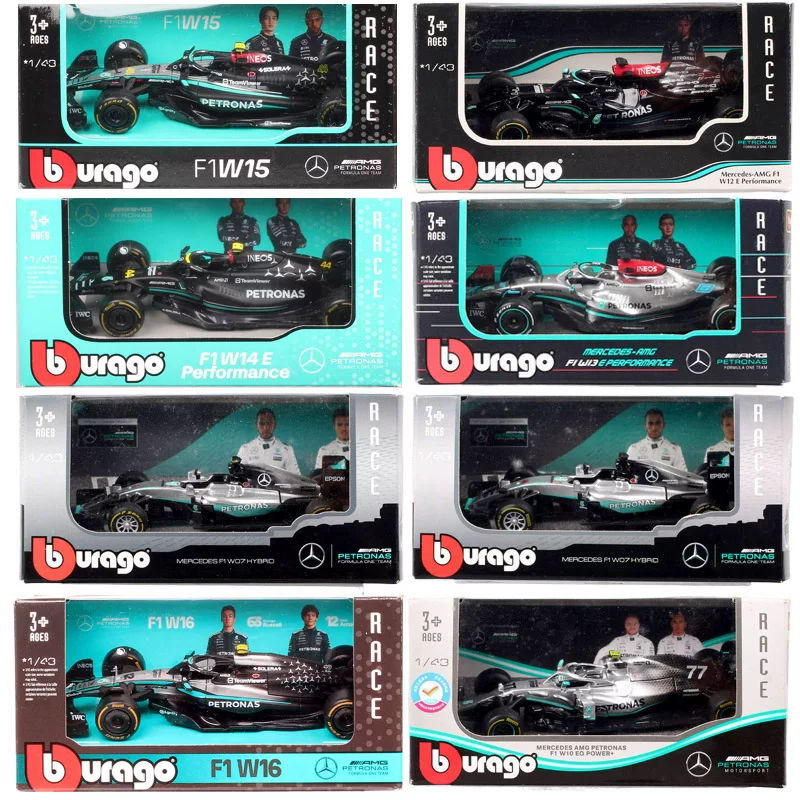 1/43 Фимегао F1 гоночный автомобиль Мерседес‑Бенз AMG W12 W15 W16EHamilton автомобильная модель