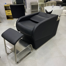 Barber shop half-lying shampoo bed new hot sale shampoo flushing bed ceramic deep basin simple fashion hair salon special