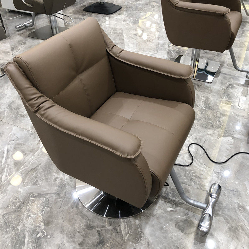 High-end Mesh Red Beauty Hair Shop Chair Hair Salon Special Haircut Chair Modern Liftable Swivel Hairdresse Shop Chair Brief
