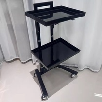 Internet celebrity stainless steel trolley beauty salon folding trolley hair salon special tool trolley special for perming dyeing and hair cutting
